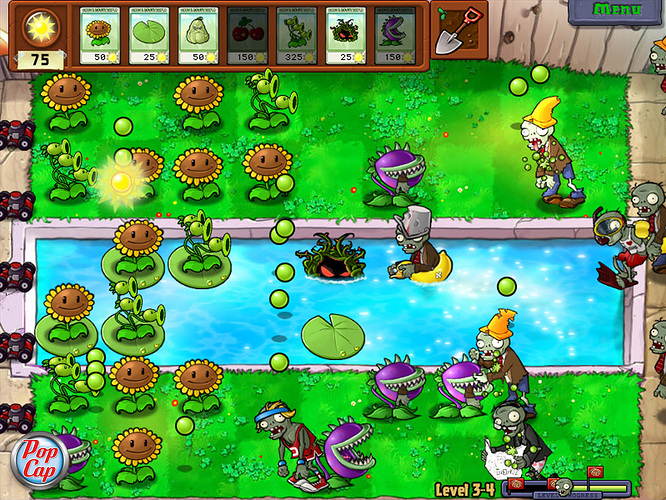 Ícone e gráficos do jogo Plants vs. Zombies Tower Defense