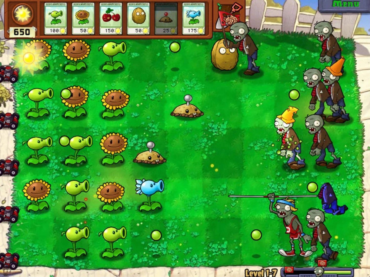 Ícone e gráficos do jogo Plants vs Zombies